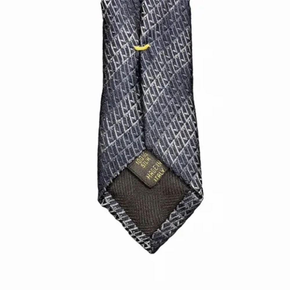 Louis Vuitton Vintage Pre-owned Silk home-office Blue Heren