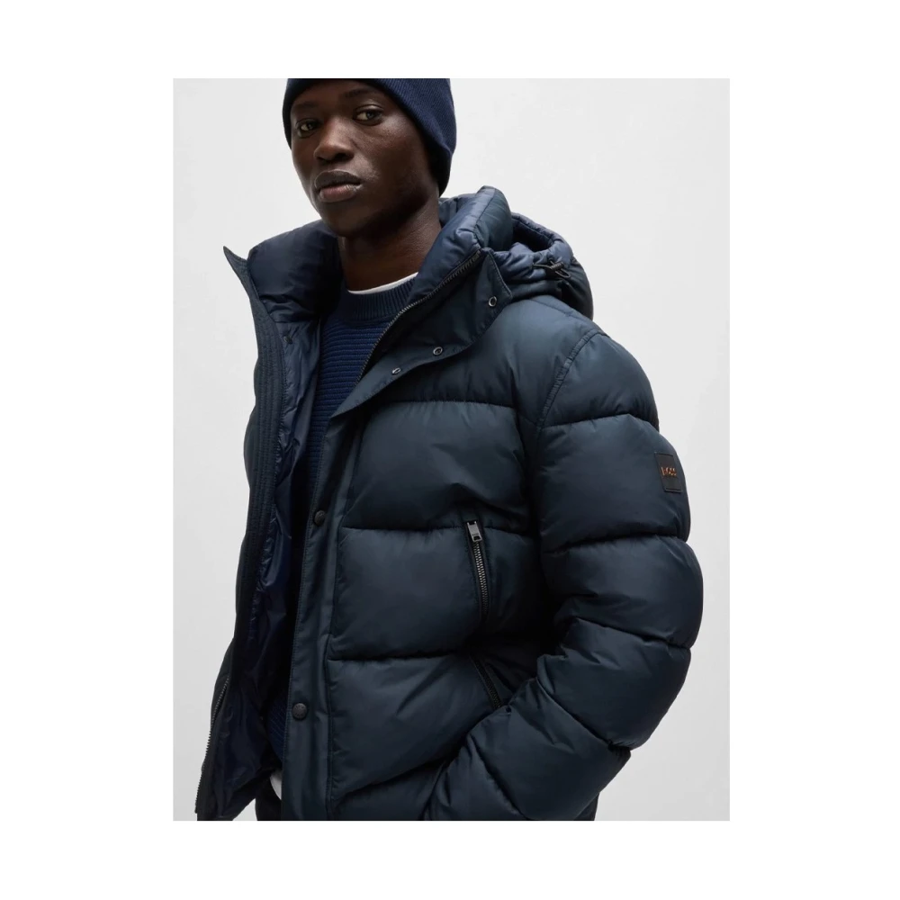 Hugo Boss Stijlvolle Jas voor Mannen Blue Heren