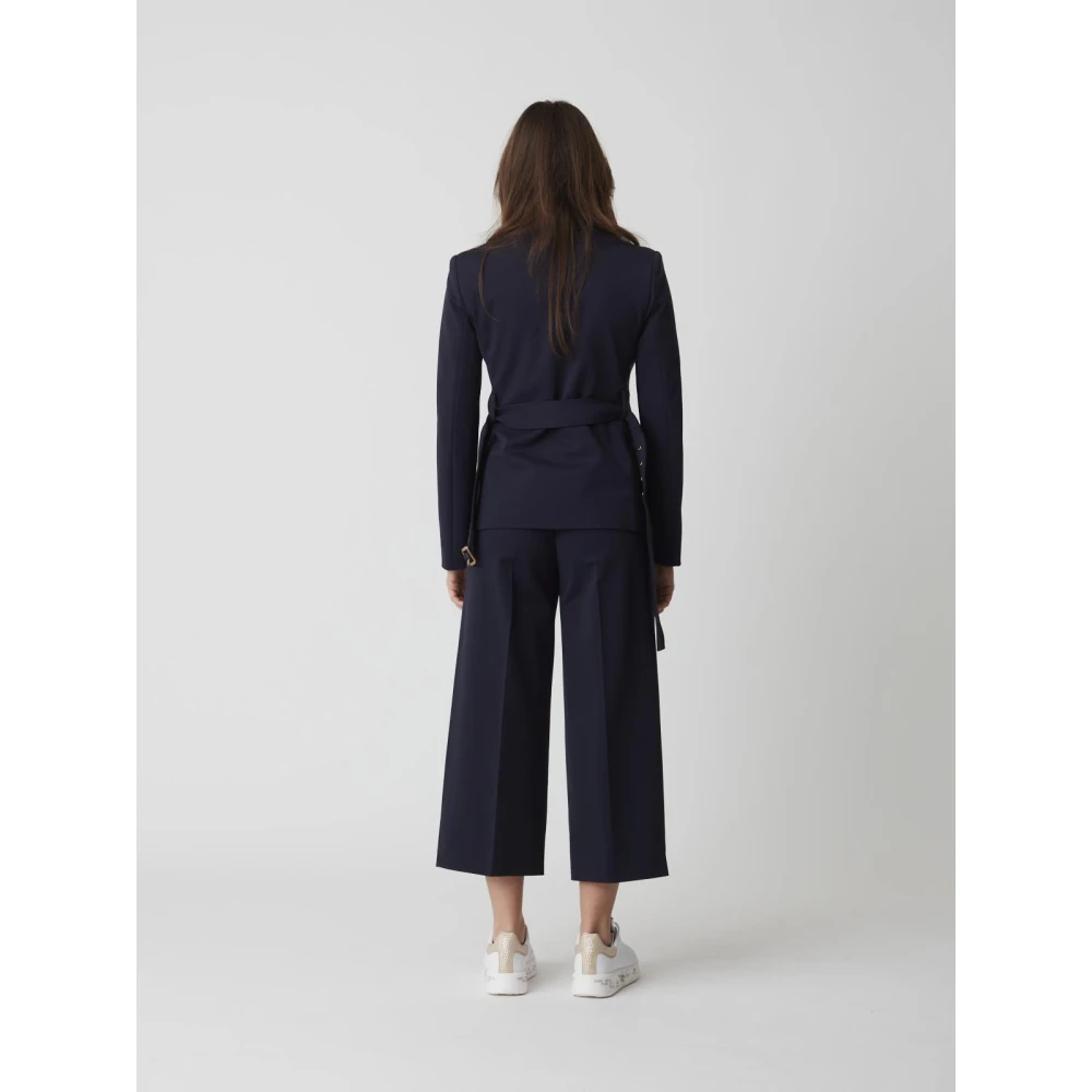 pinko Makkelijke wijde Scuba broek Blue Dames