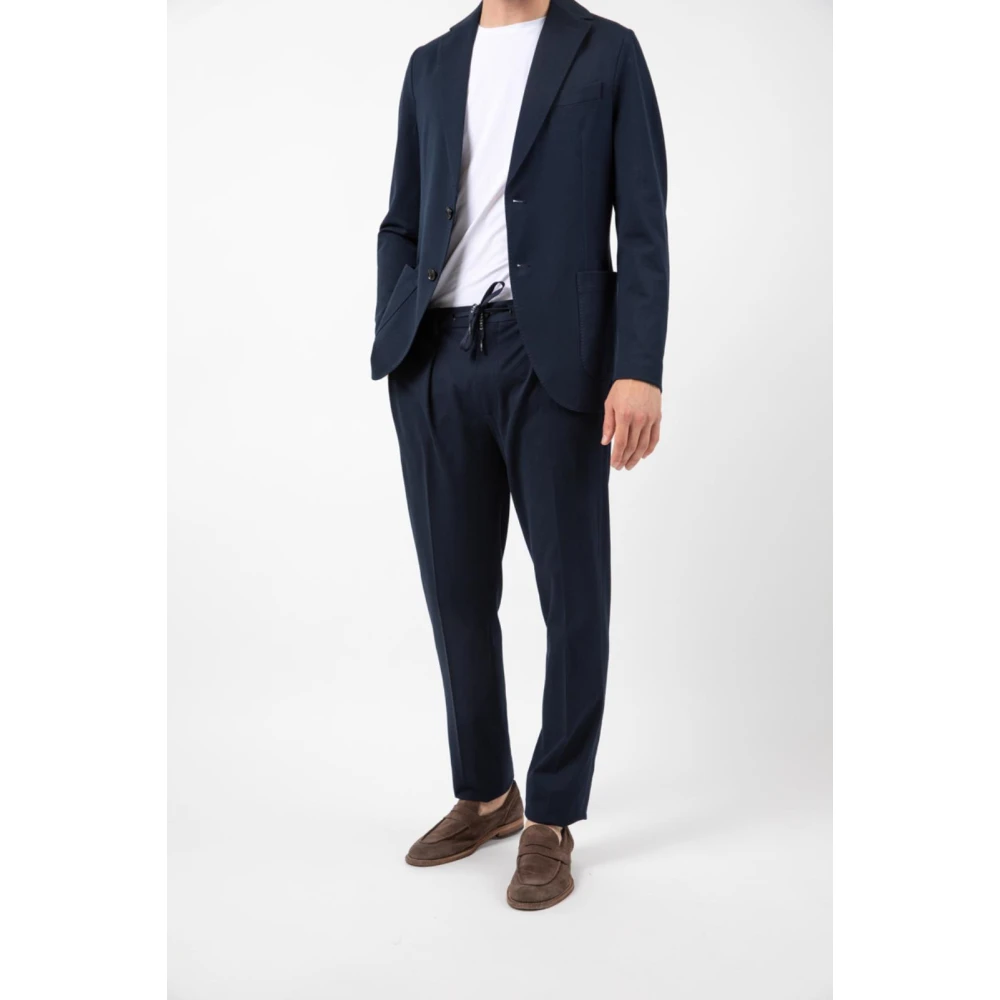 Circolo 1901 Piquet Geplooide Broek Blue Heren