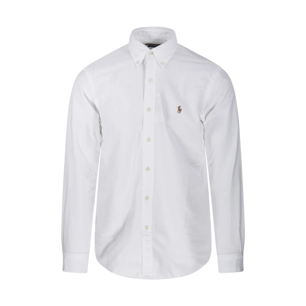 Ralph Lauren Herr Vit Skjortor M, Långärmad Sportskjorta