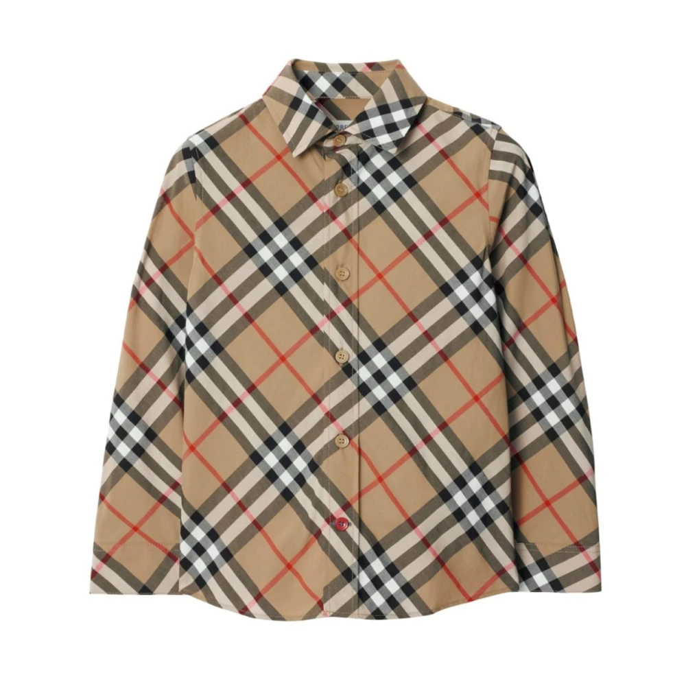Burberry Boys Beige Shirt - Kids Shirts - 8 Y - Kids
