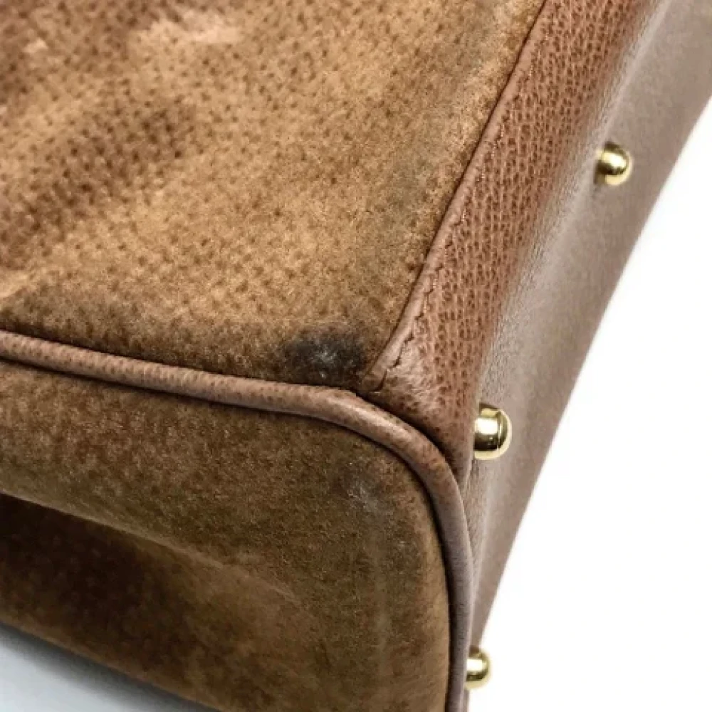 Gucci Vintage Pre-owned Suede gucci-bags Brown Dames