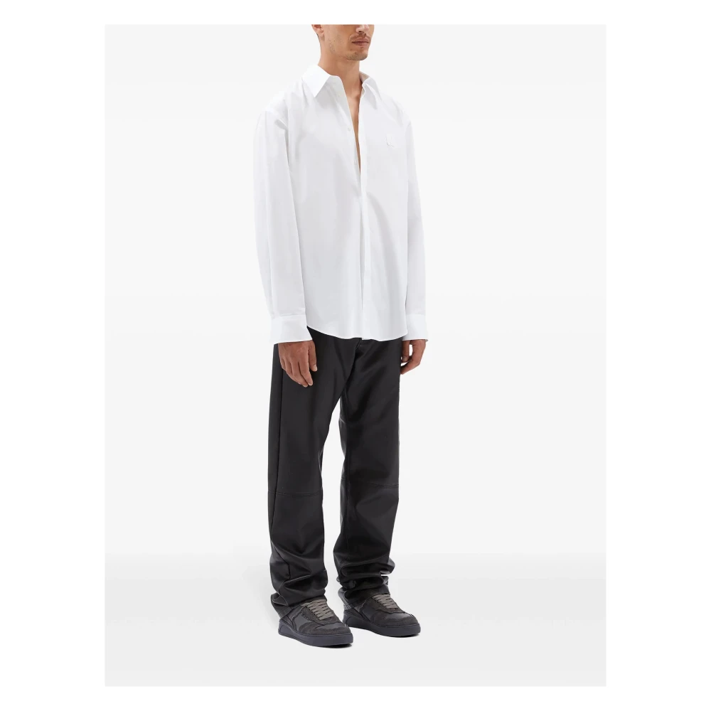 Msgm Witte Klassieke Shirt White Heren