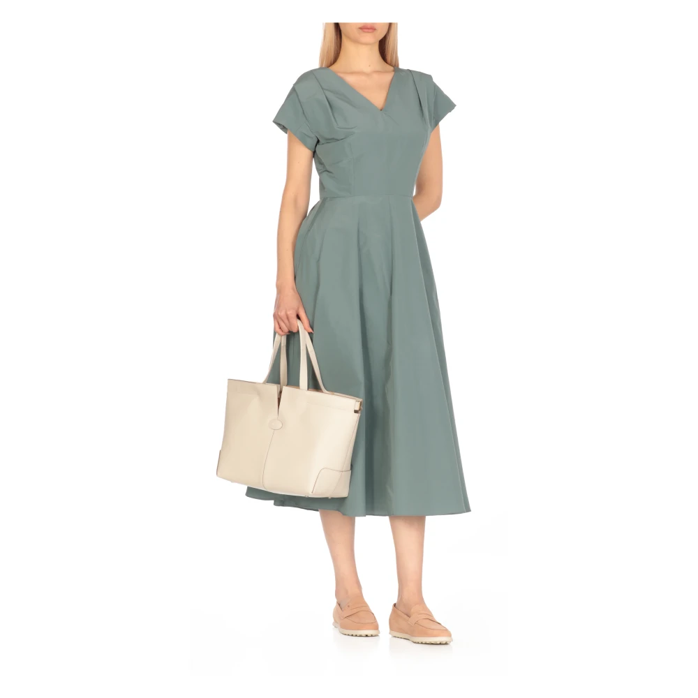 TOD'S Witte leren tas met bijpassende pochette White Dames