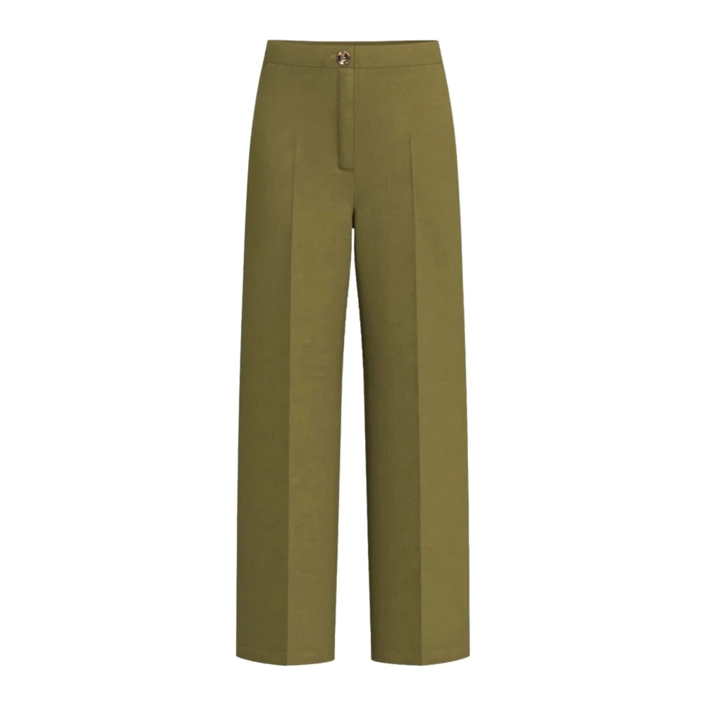 Emme Di Marella Women's Green Wide Trousers - Wide Trousers - M - Trousers