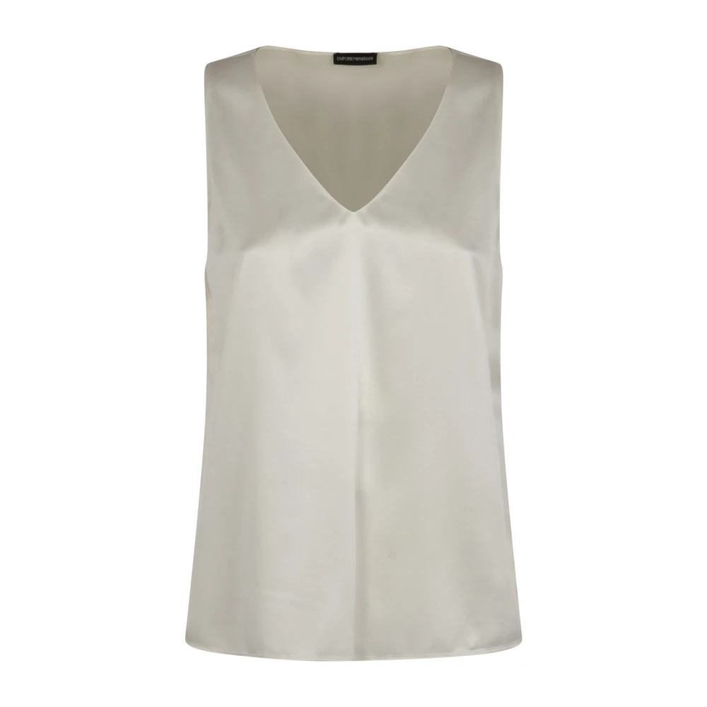 Emporio Armani Damen Weiß Oberteile, Sgröße: