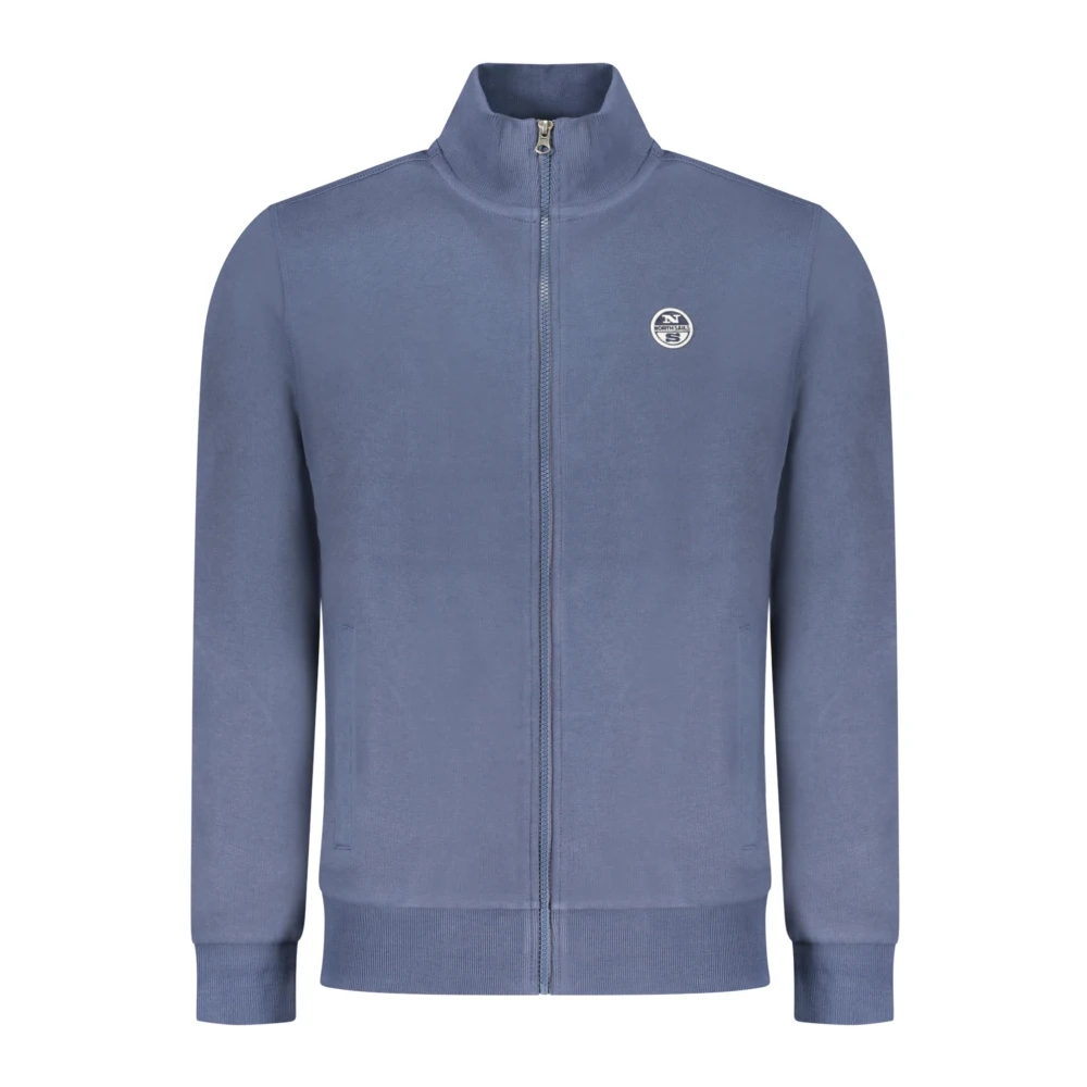 North Sails , Zip-Throughs, Male, Blue, Xl, Zip-Up Sweatshirt