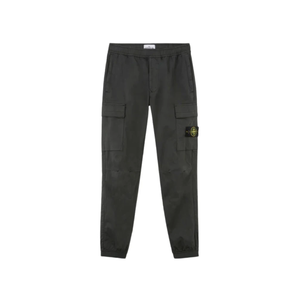 Stone Island Grijze Cargo Jogger Broek Gray Heren