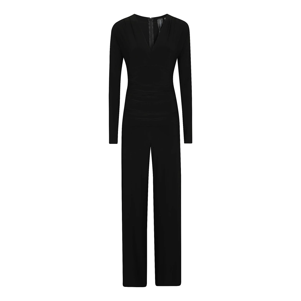 Norma Kamali V-hals jumpsuit voor vrouwen Black Dames