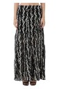 jupe-longue-gaufree-noir-blanc