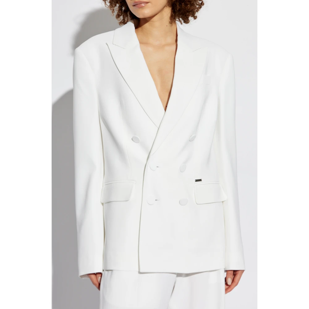 Dsquared2 Double-breasted blazer White Dames