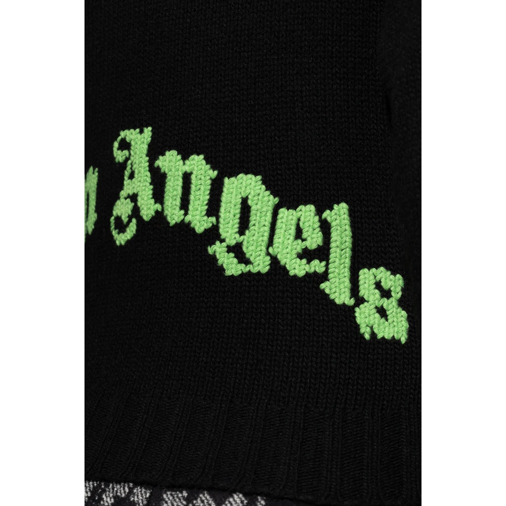 Palm Angels Gebreide trui Black Dames