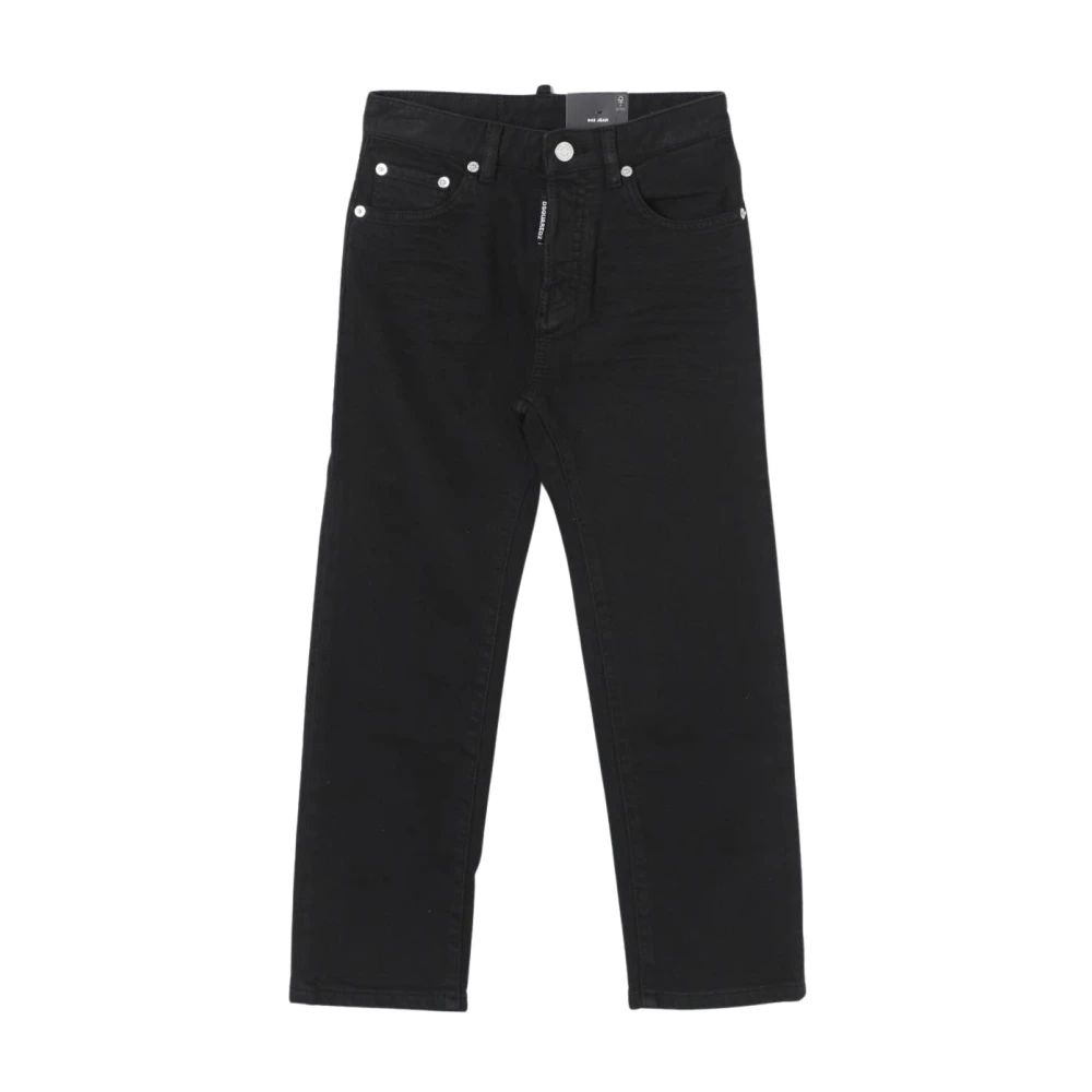 Dsquared2 Unisex Kids Black Jeans, 10 Y, Kids Straight Leg Jeans