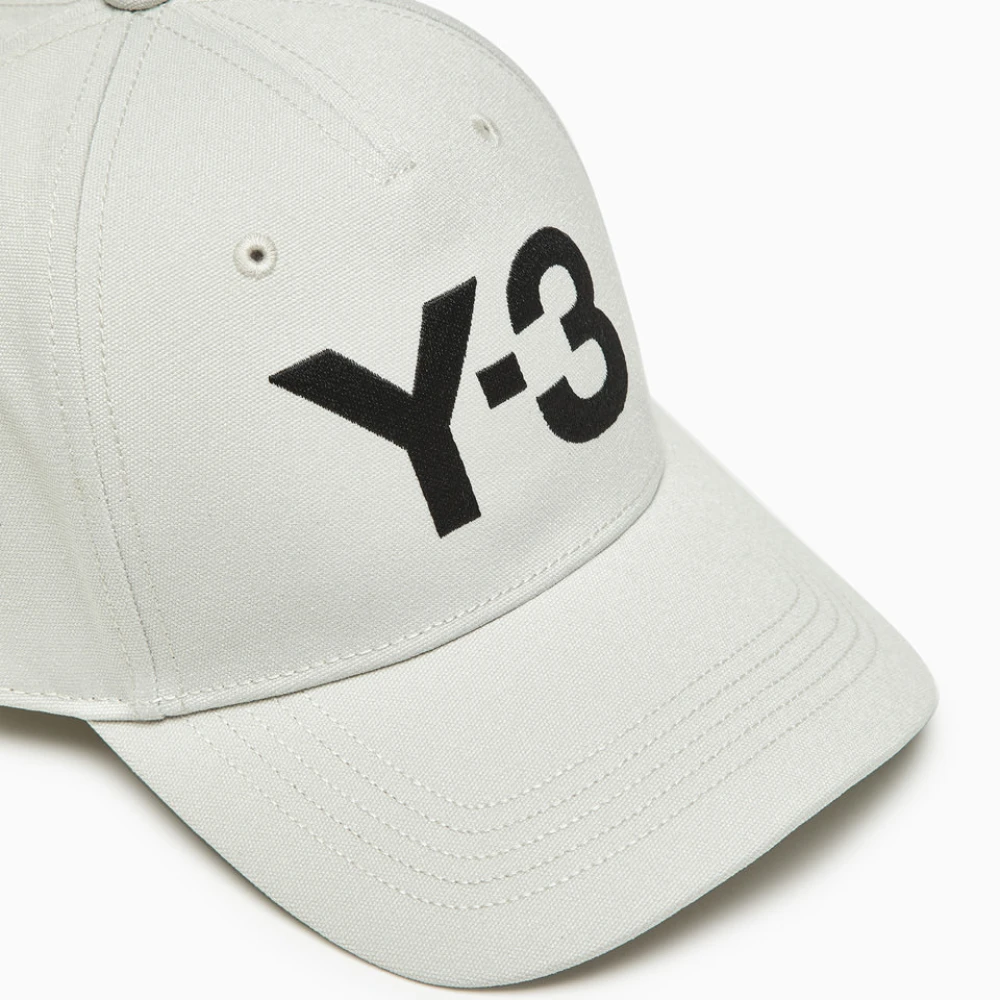 Y-3 Baseballpet in effen kleur met geborduurd logo Beige Heren