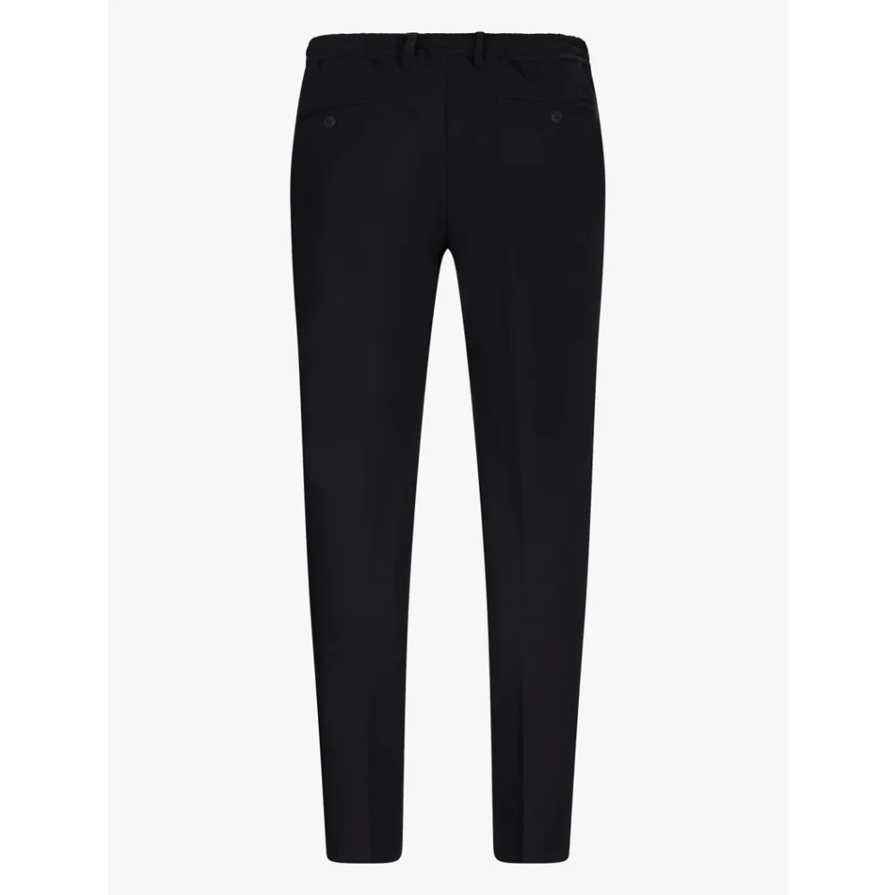 Cavallaro Zigo Heren Bamboeblend Zwarte Broek Black Heren