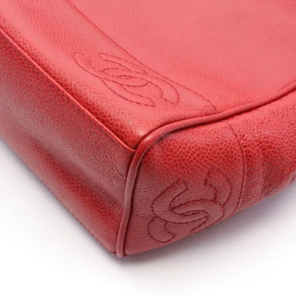 Chanel Vintage Pre-owned Leather crossbody-bags Red Dames