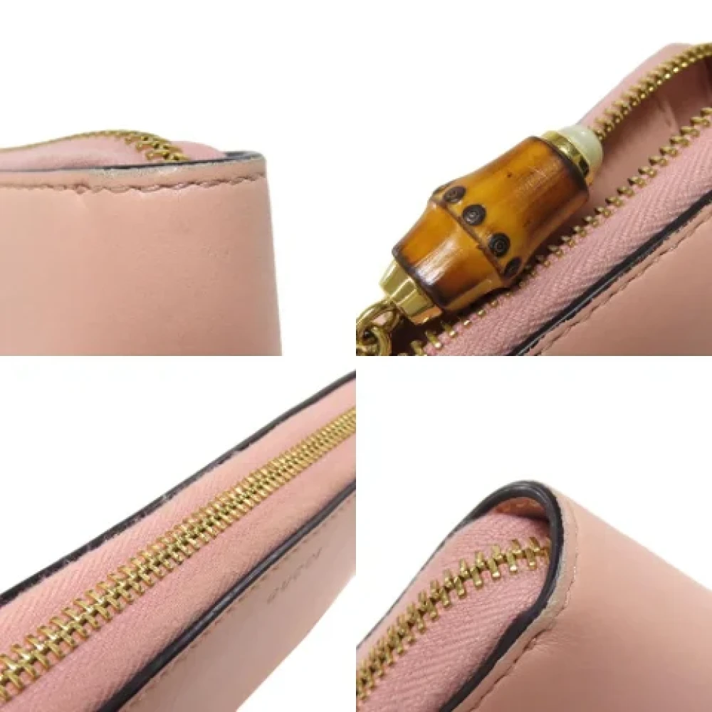 Gucci Vintage Pre-owned Leather wallets Pink Dames