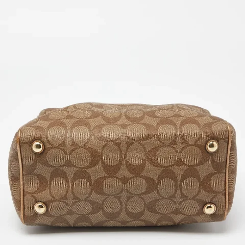 Coach Pre-owned Leather handbags Brown Dames