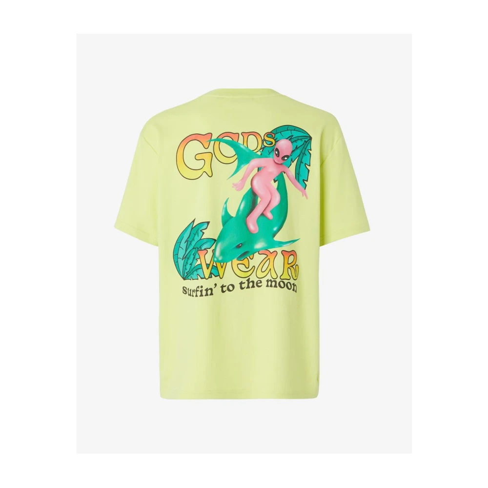 Gcds Katoenen T-shirt Yellow Heren
