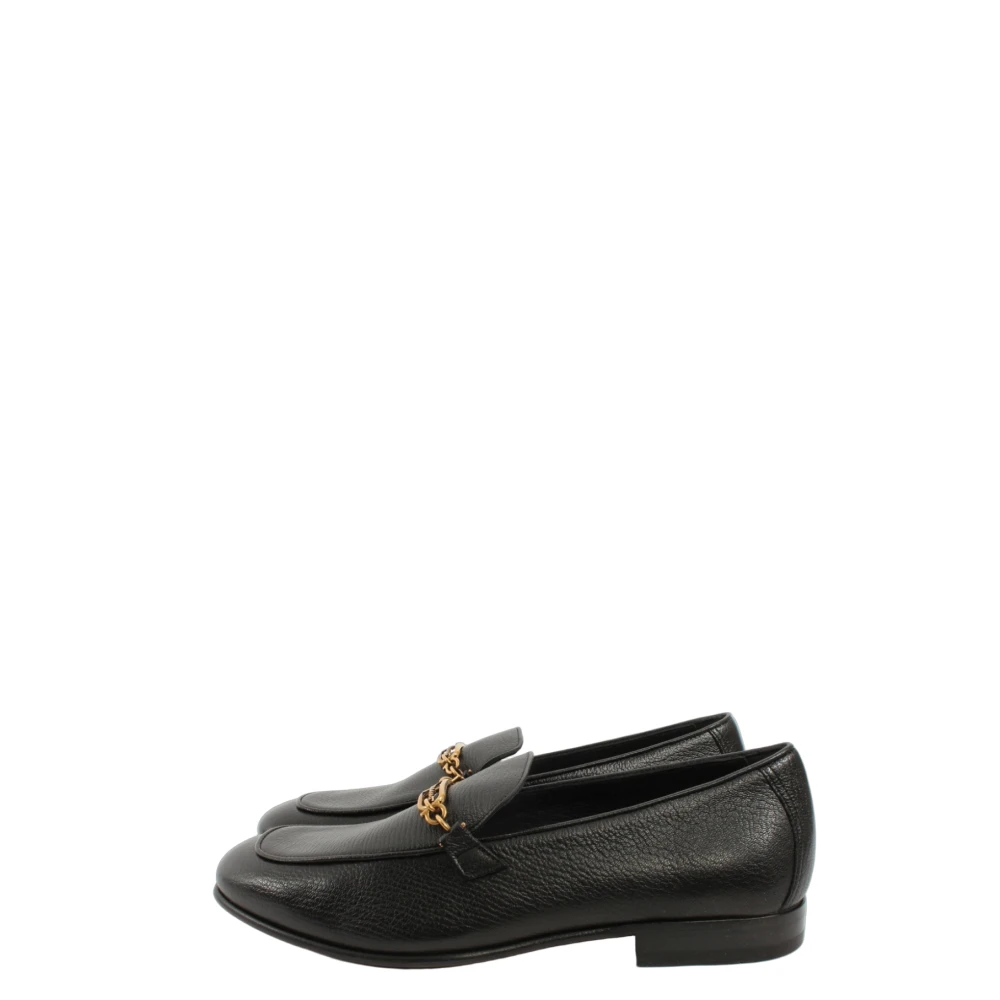 Ferragamo Men's Black Loafers, 6 Uk, Luis Moccasins