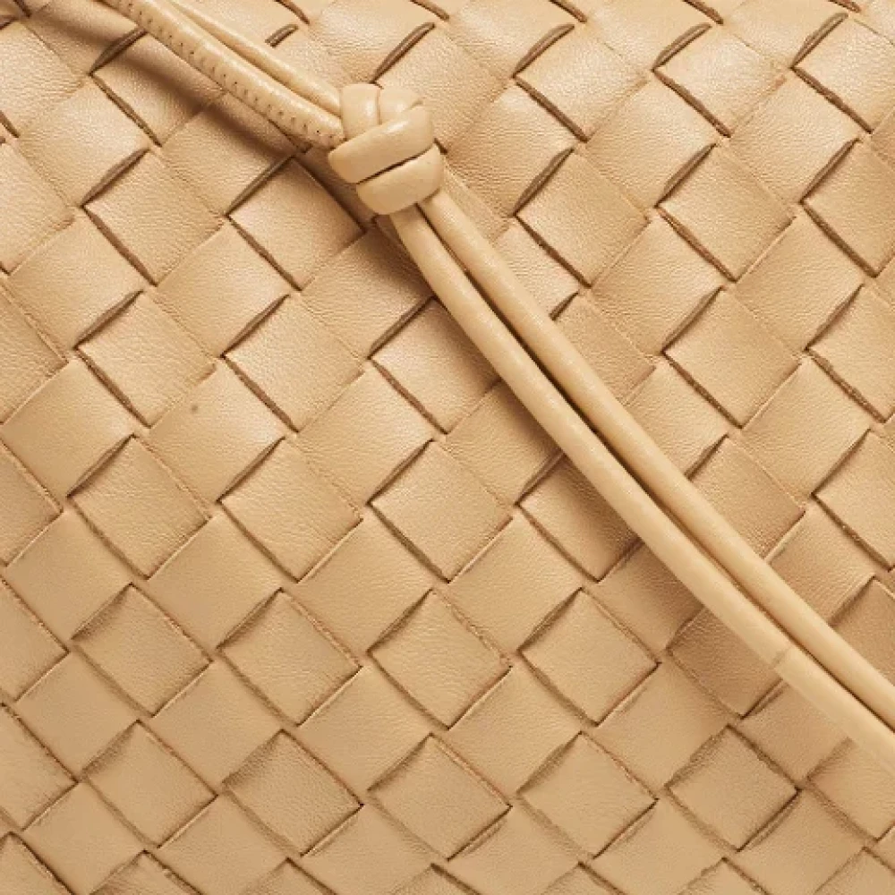Bottega Veneta Vintage Pre-owned Leather shoulder-bags Beige Dames