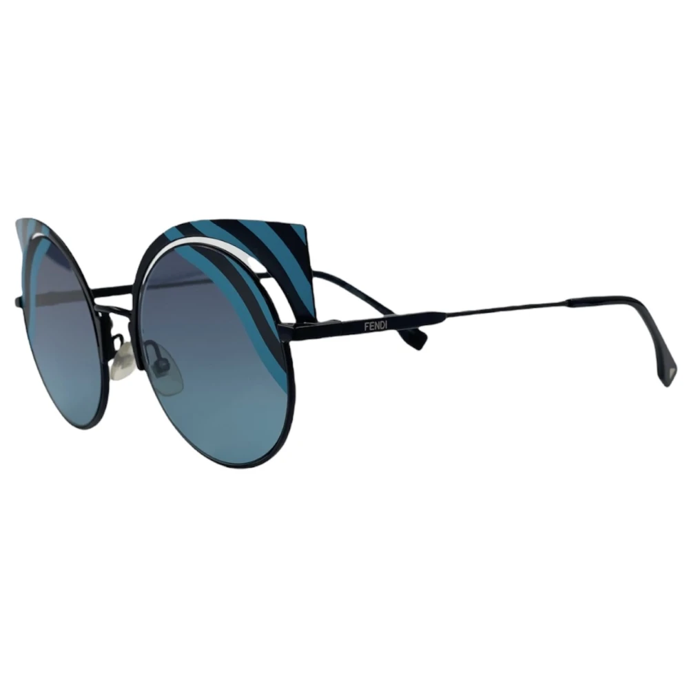 Blå Oval Polariserende Solbriller