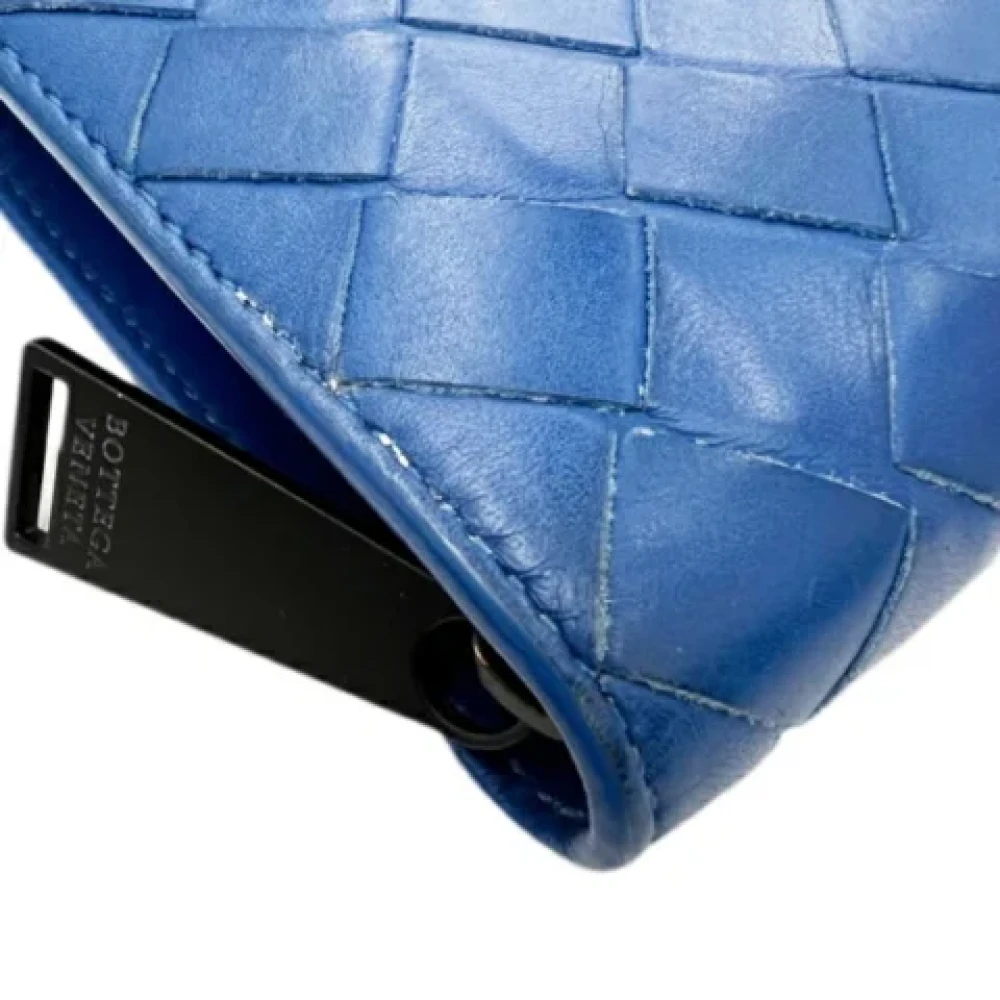 Bottega Veneta Vintage Pre-owned Leather wallets Blue Heren
