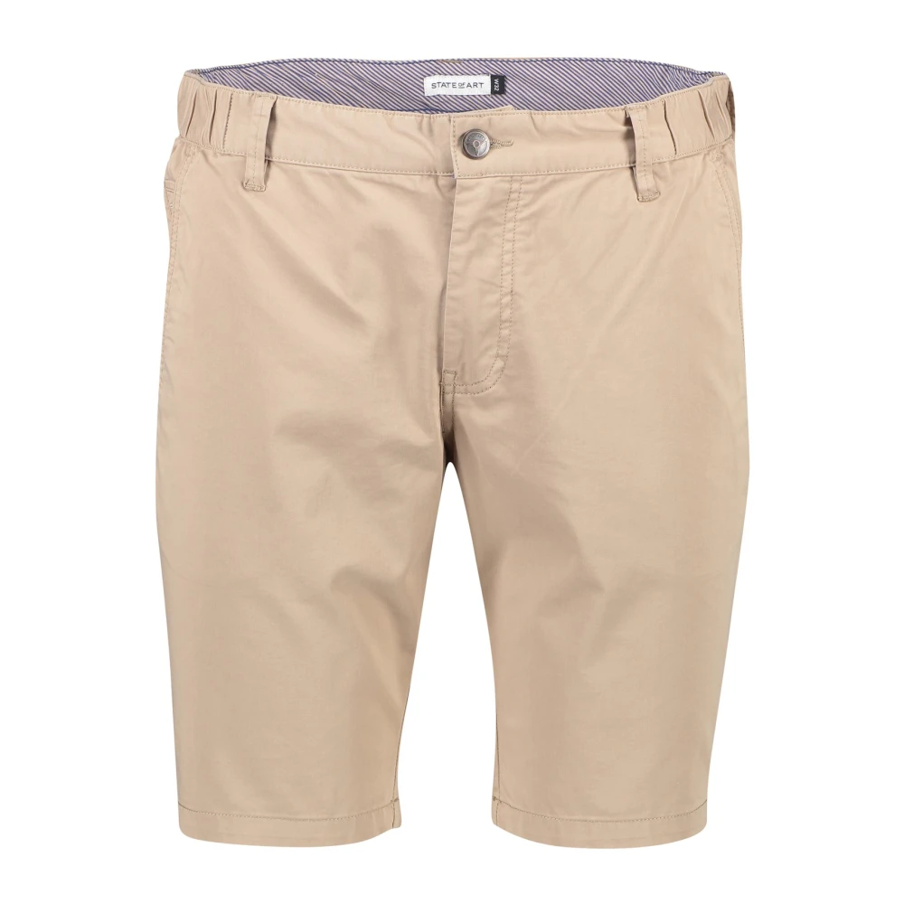 State of Art Beige Casual Shorts Beige Heren