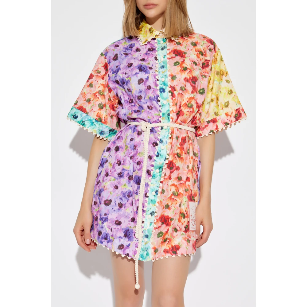 Zimmermann Bloemenmotief Jurk Multicolor Dames