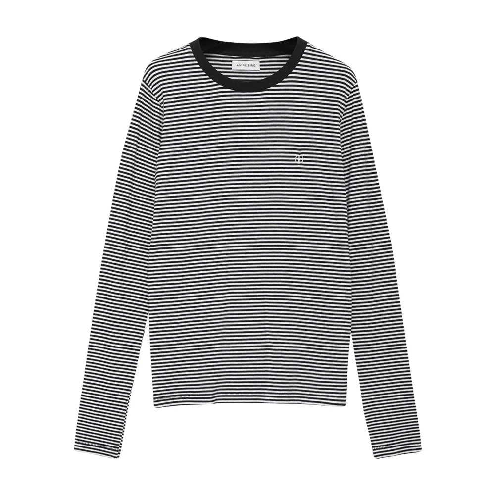 Anine Bing Zwart-wit gestreepte top Multicolor Dames
