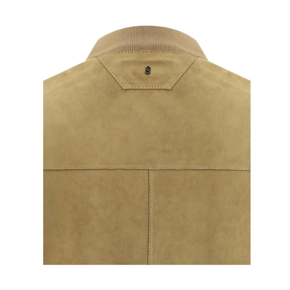 Salvatore Santoro Beige Bomberjack Beige Heren