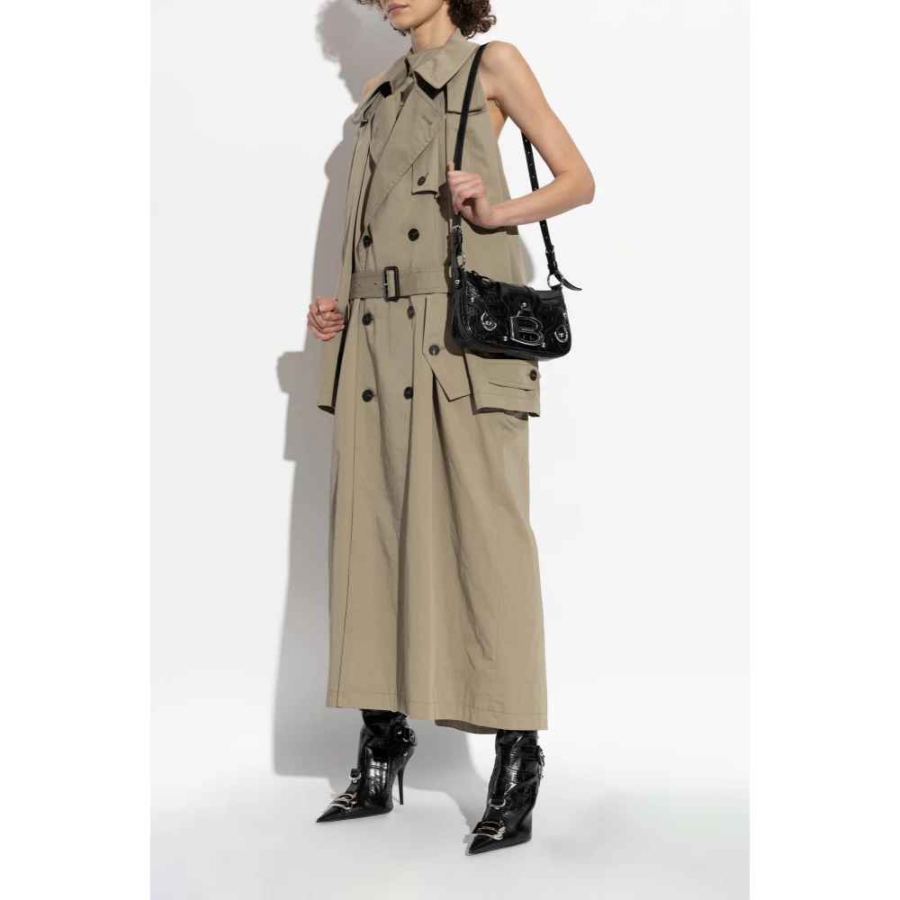 Balenciaga Jurk met jas motief Green Dames
