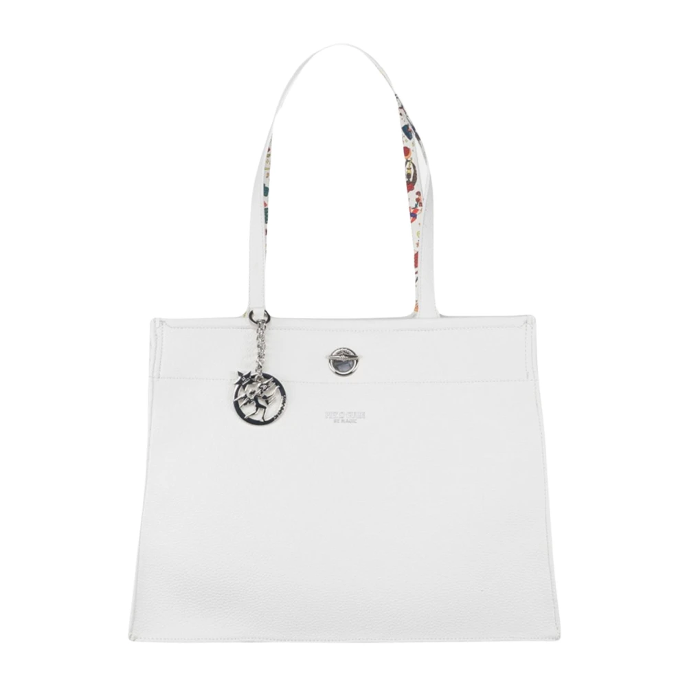 Guidi Witte Schoudertas met Afneembare Pouch White Dames