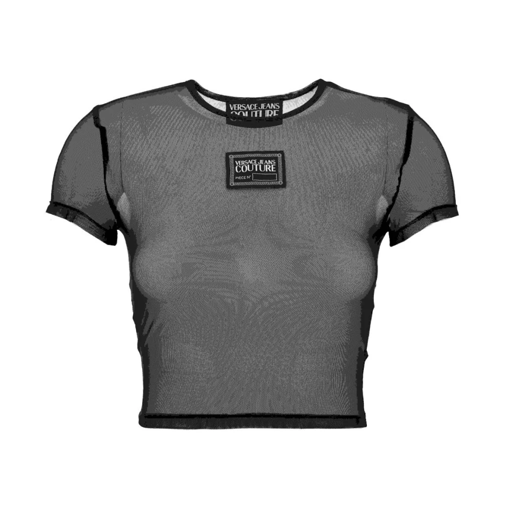 Versace Jeans Couture Stijlvolle T-shirts en Polos Black Dames