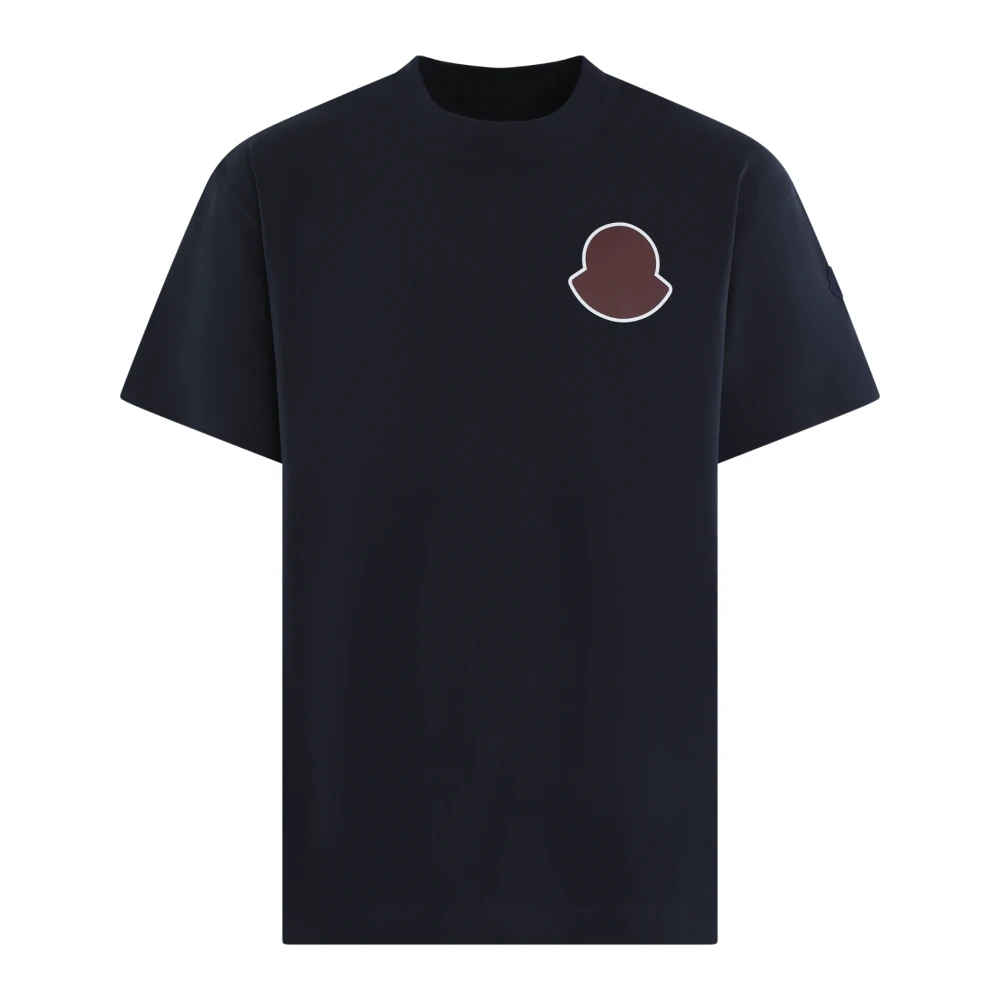 Moncler - Tops > T-Shirts - Blue - Moncler - Modalova