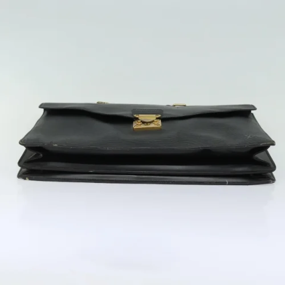 Louis Vuitton Vintage Pre-owned Leather briefcases Black Dames