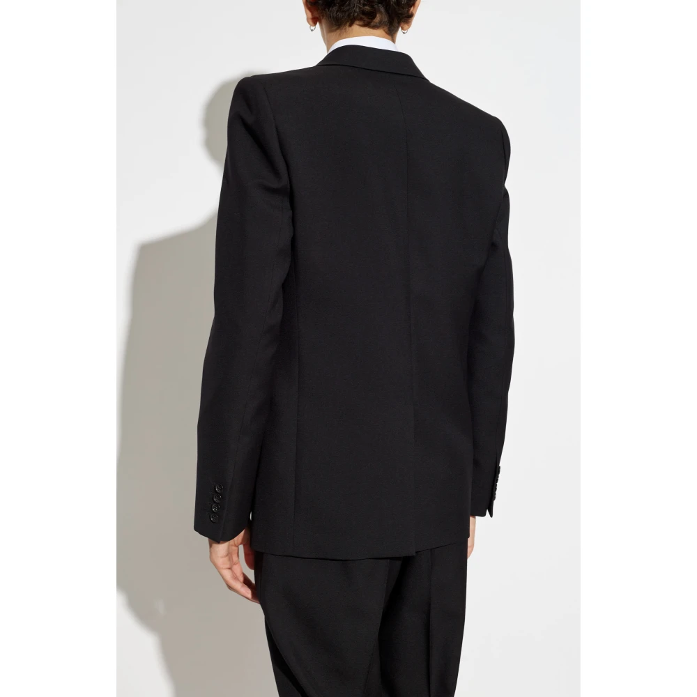 Saint Laurent Wollen Blazer Black Heren
