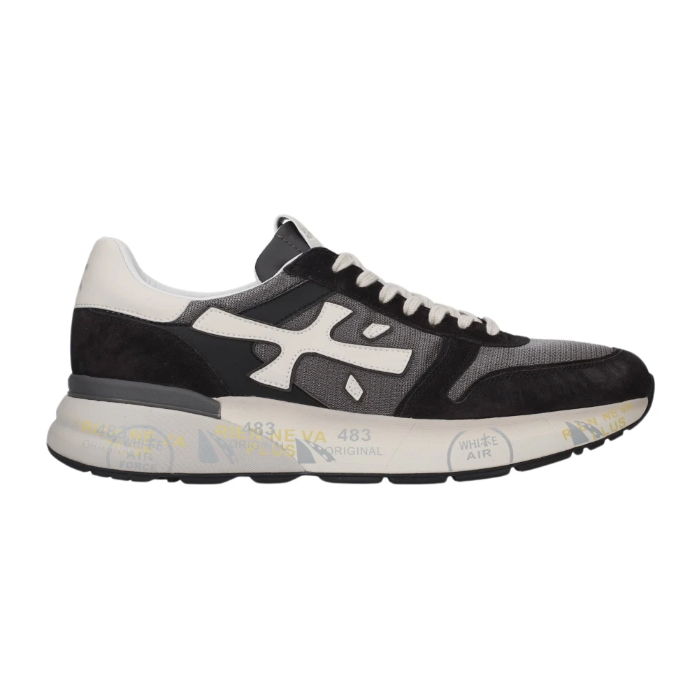 Premiata Men's Black Sneakers, 8 Uk, Mick 8085