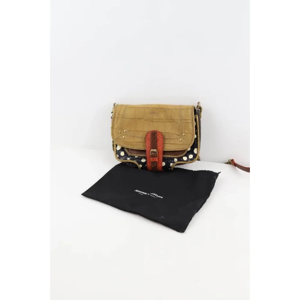 Jérôme Dreyfuss Pre-owned Leather shoulder-bags Green Dames