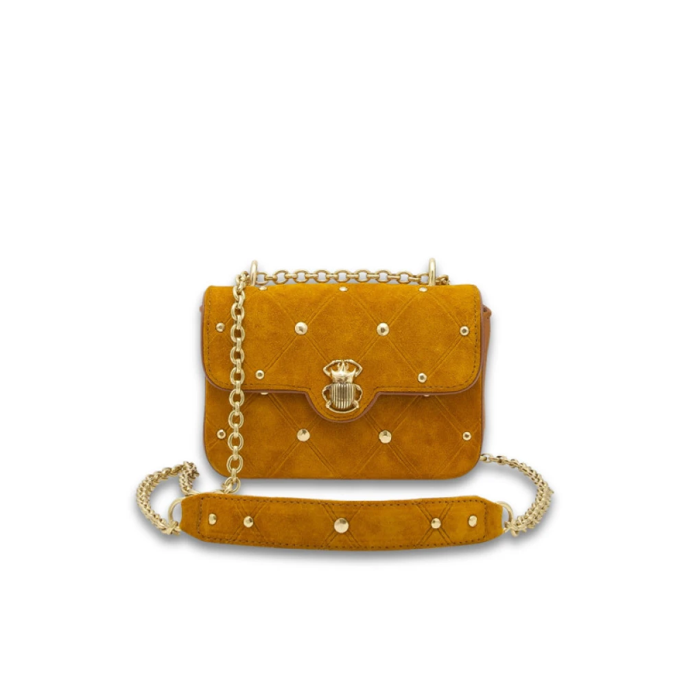 Claris Virot Mini Ava Suède Schoudertas Brown Dames