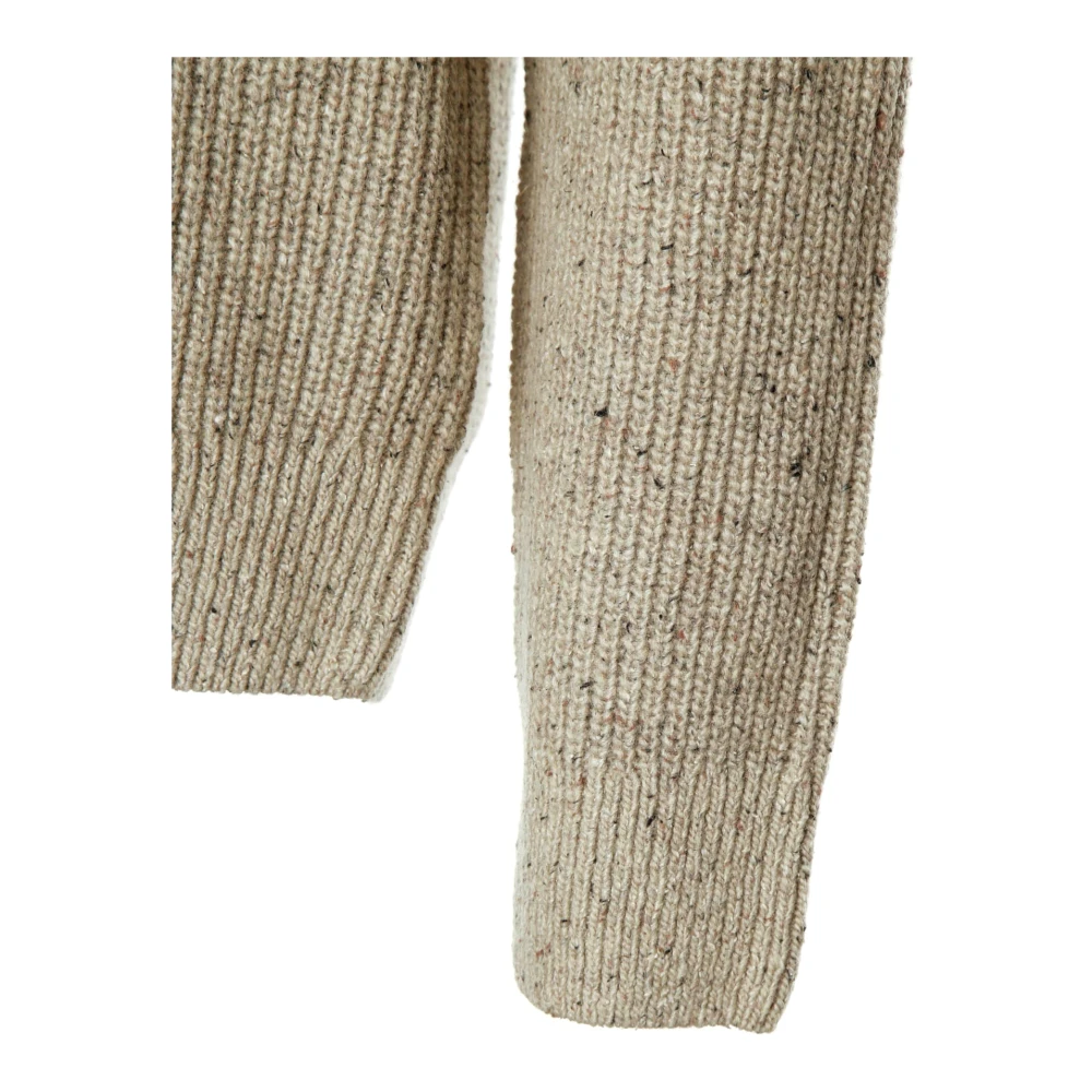 drykorn Rippley Gebreide Trui Beige Heren