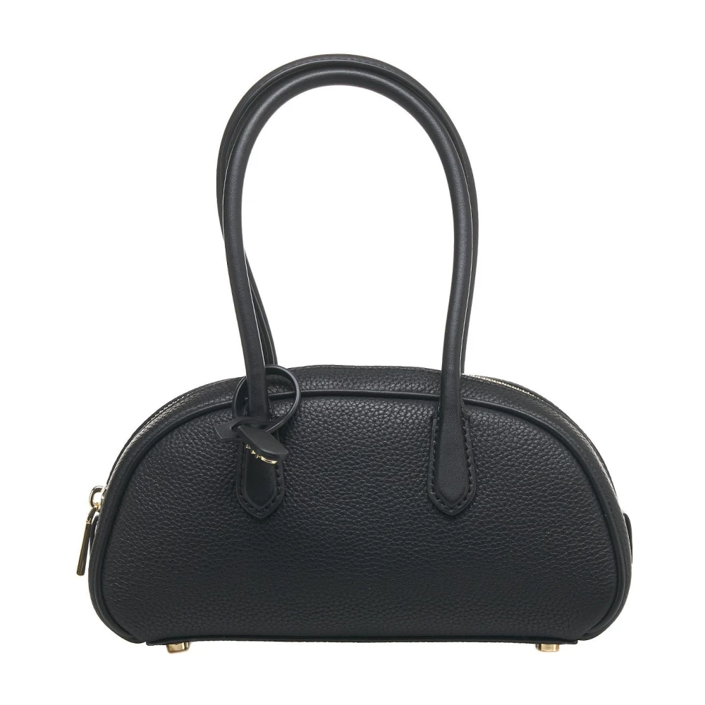 Michael Kors Gouden Lulu Mini Tas met Rits Black Dames
