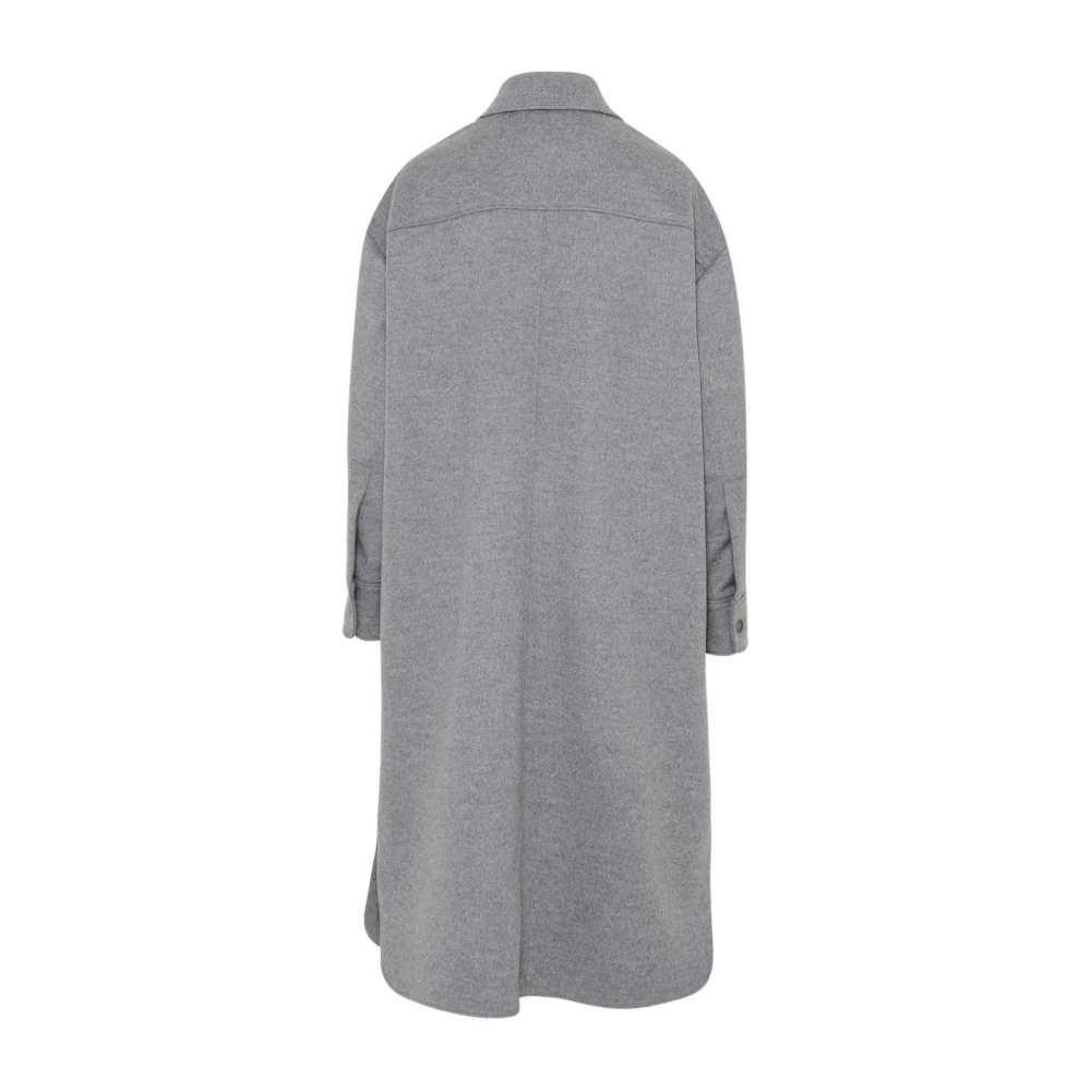 Stella Mccartney Eenvoudige Knoopsluiting Jas Gray Dames