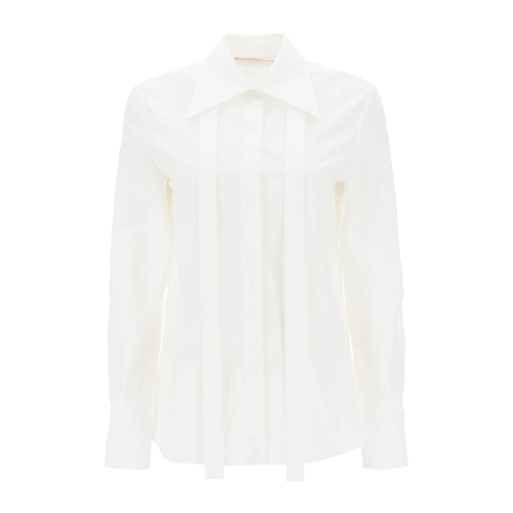 Valentino Garavani Casual Katoenen Overhemd voor Mannen White Dames