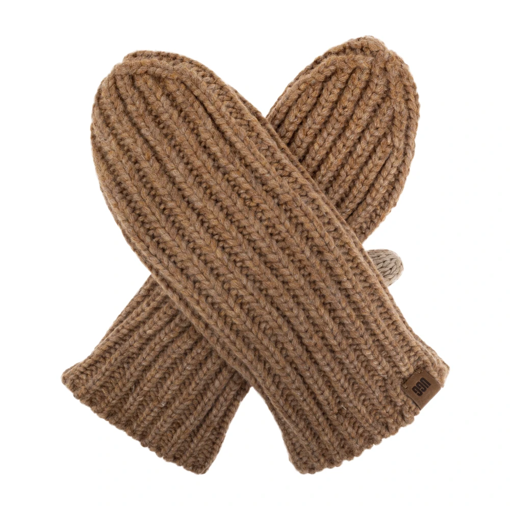 Ugg Handschoenen met logopatch Beige Dames