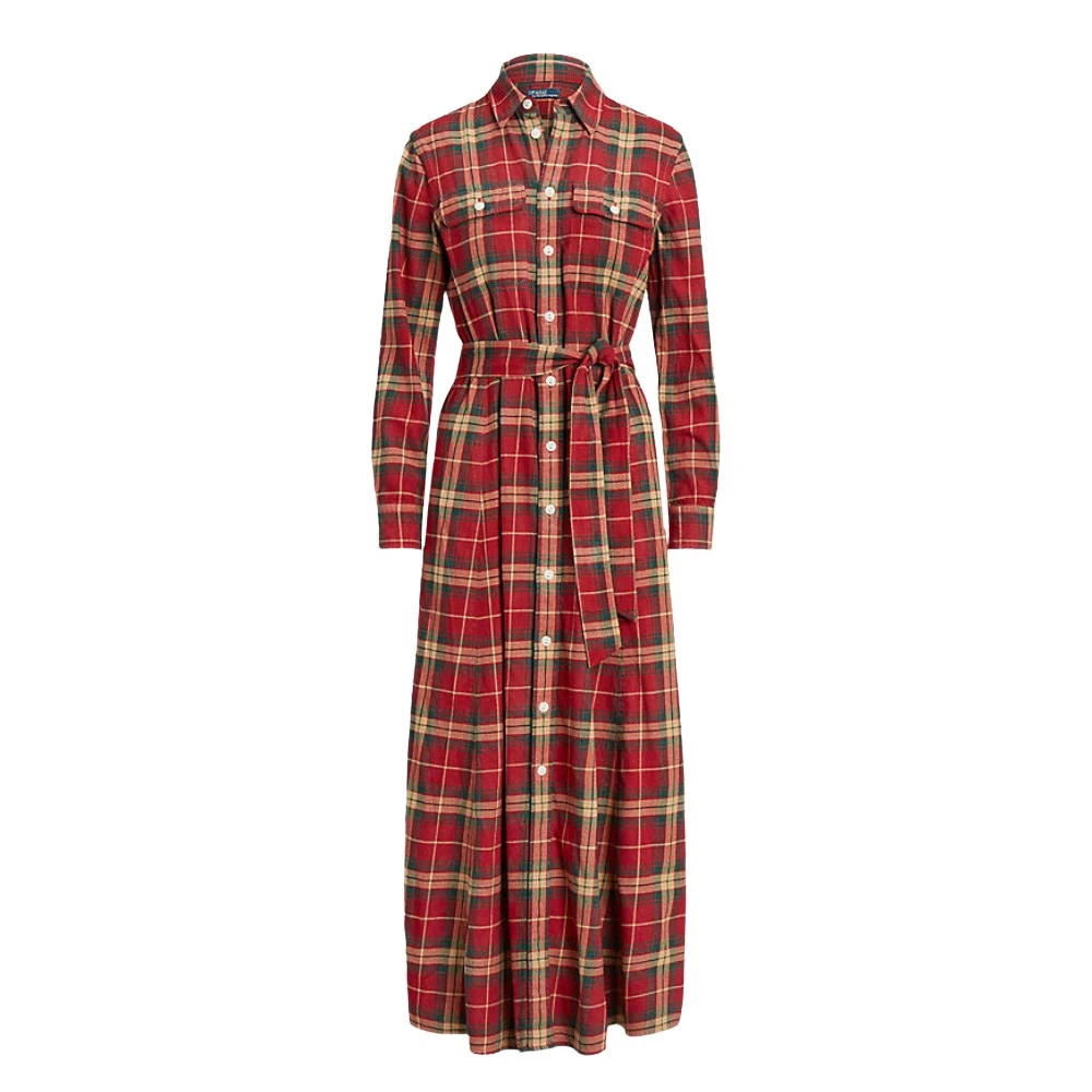 Polo Ralph Lauren Elegante Jurk voor Vrouwen Red Dames