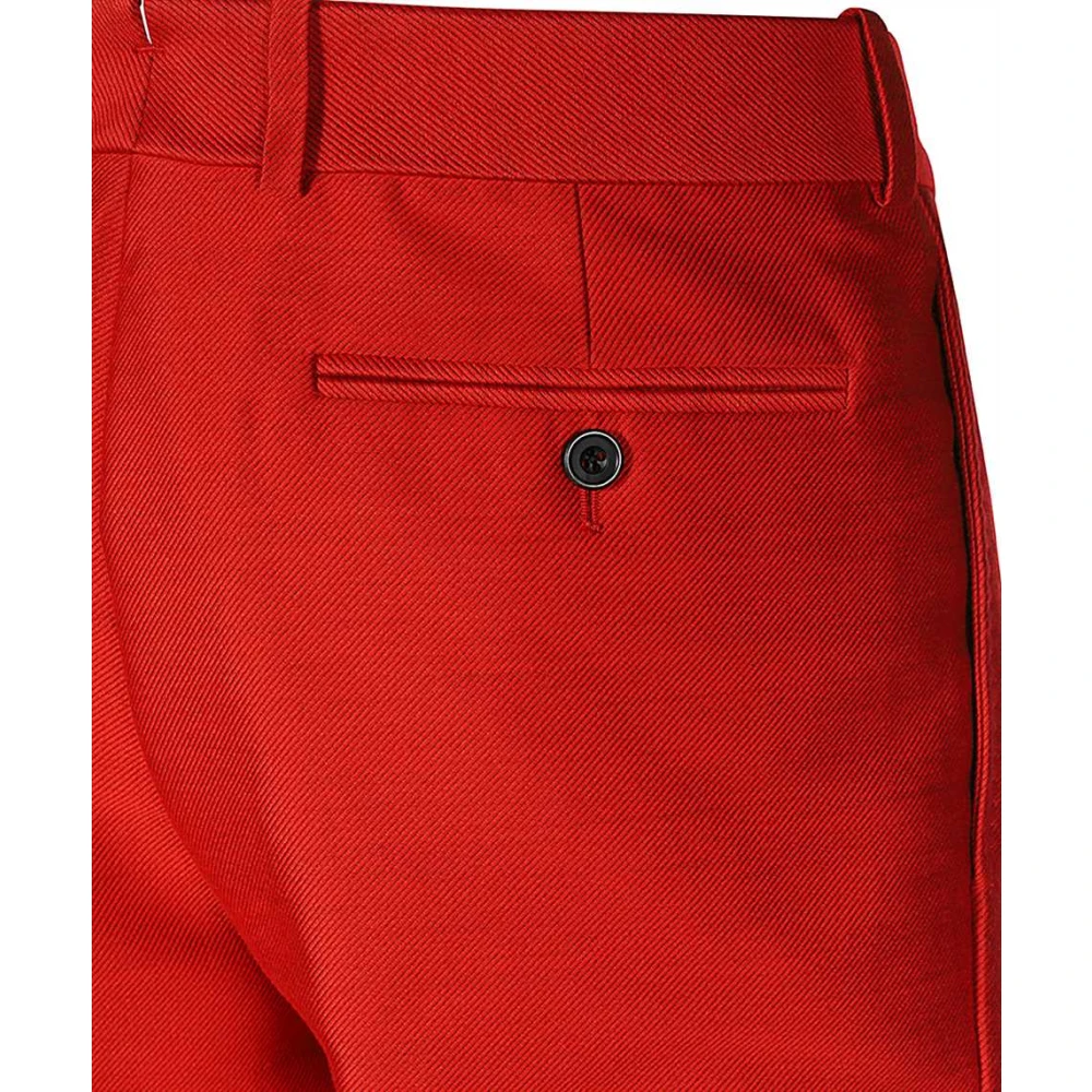 alexander mcqueen Klassieke Wollen Broek Red Heren