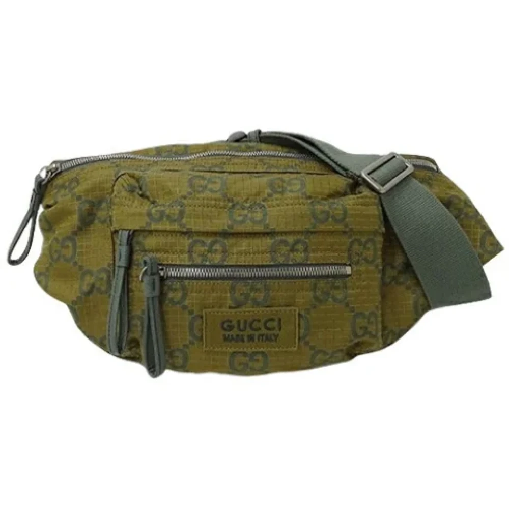 Gucci Vintage Pre-owned Nylon gucci-bags Green Dames