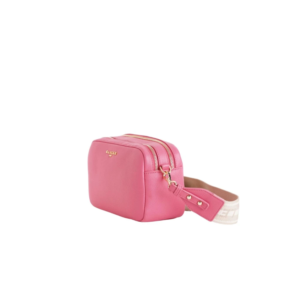 Gaëlle Paris Stijlvolle schoudertas met ritssluiting Pink Dames
